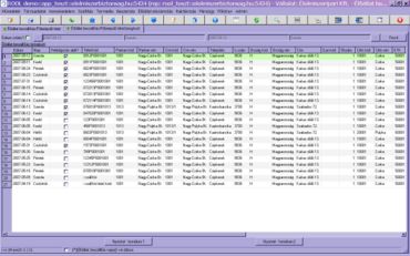 beszállítások listázása