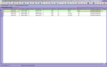 üzemhez beállított bevételező mozgásnem