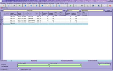 új sor rögzítése