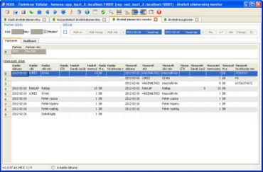 Átvételi elismervény monitor