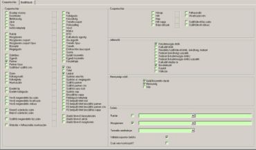 Készletmozgás összesítő paraméter