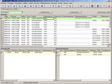 Pénzmozgás kontír + feladás munkafüzet