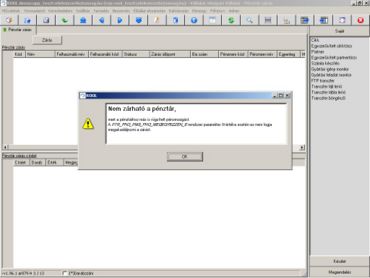 Pénztár zárás felhasználó ellenörzés