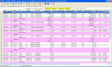 Pénzmozgás tétel böngésző lekérdezésnek eredménye