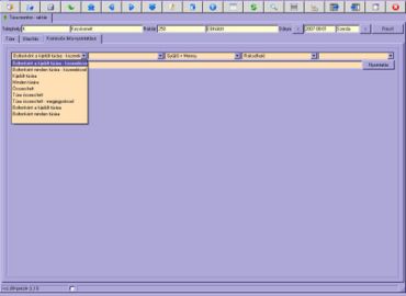 komissiós lista nyomtatásának beállítása