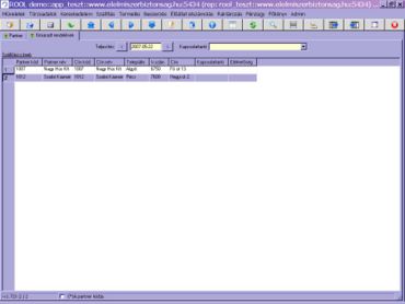 kimaradt rendelések listázása